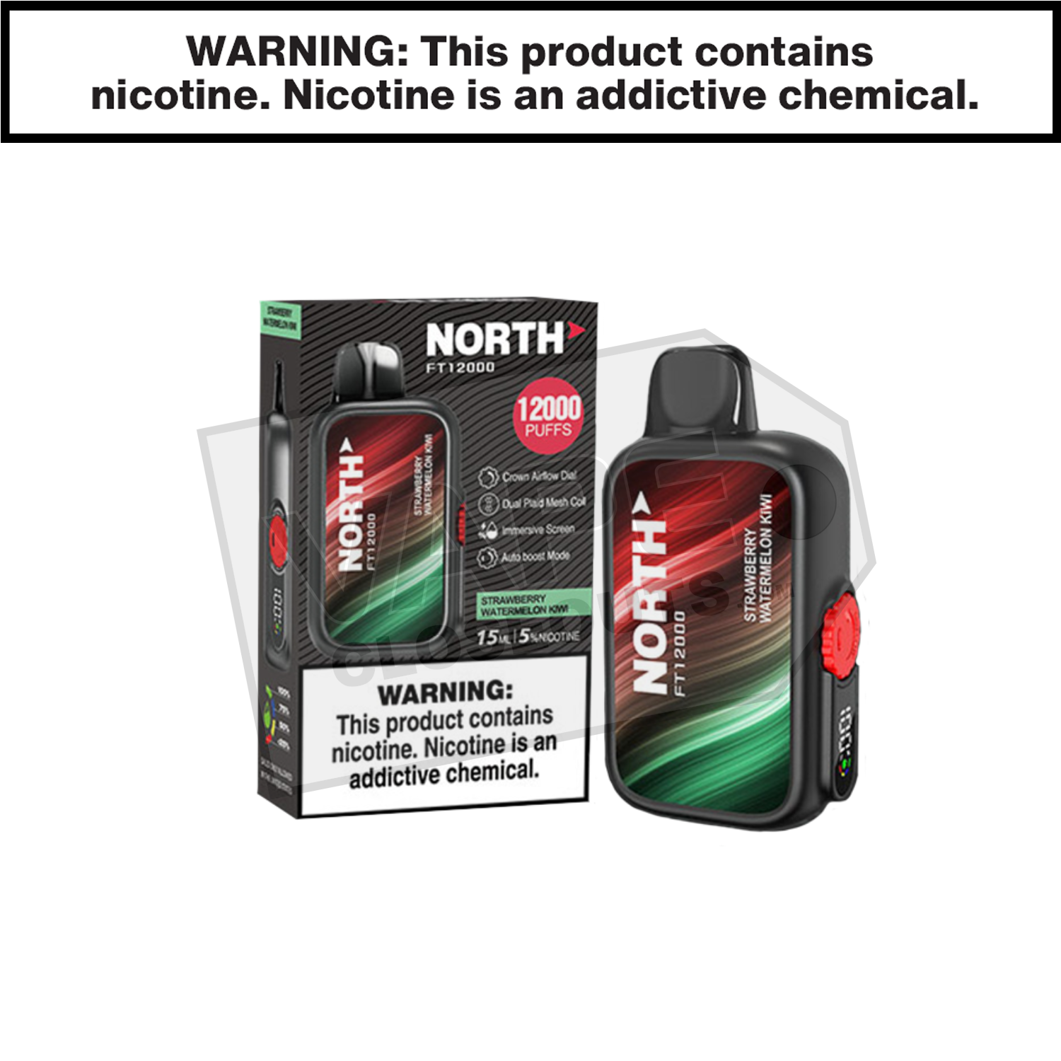 Strawberry Watermelon Kiwi North FT12000 Disposable Vape