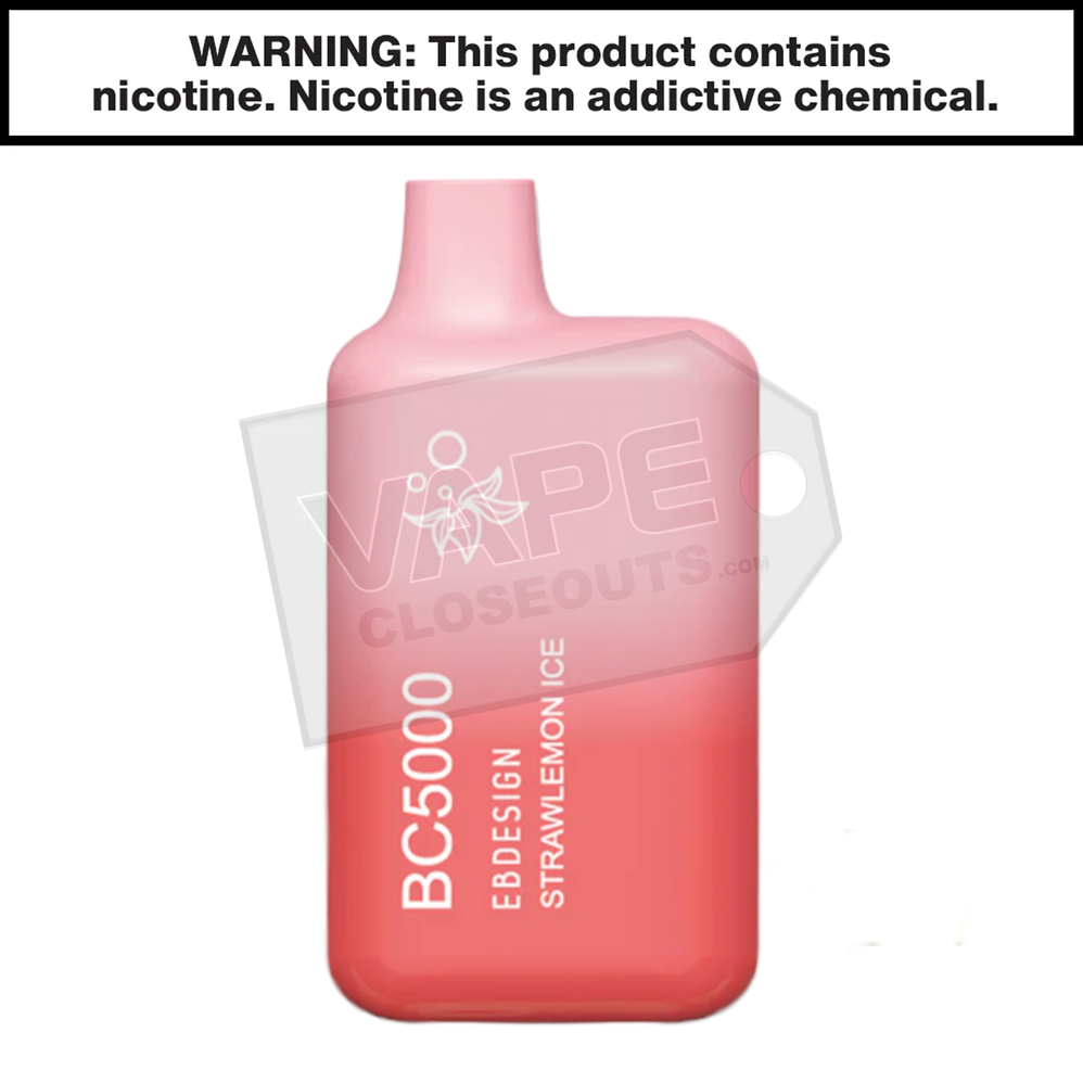 StrawLemon Ice ELF BAR BC5000 EBDesign