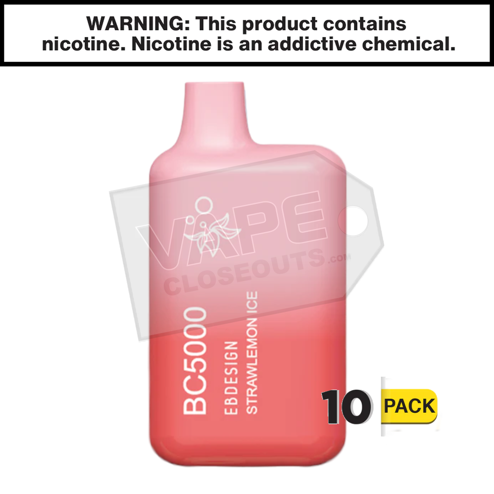 StrawLemon Ice ELF BAR BC5000 EBDesign — image 2