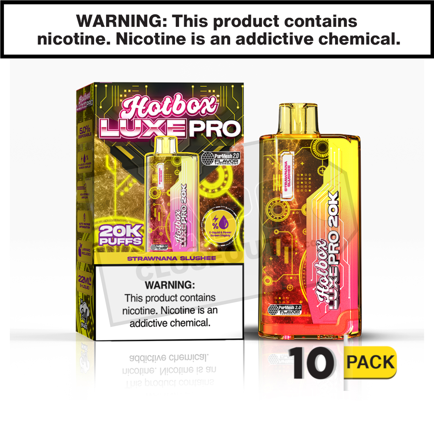 Strawnana Slushee Hotbox Luxe Pro 20K Disposable Vape — image 2