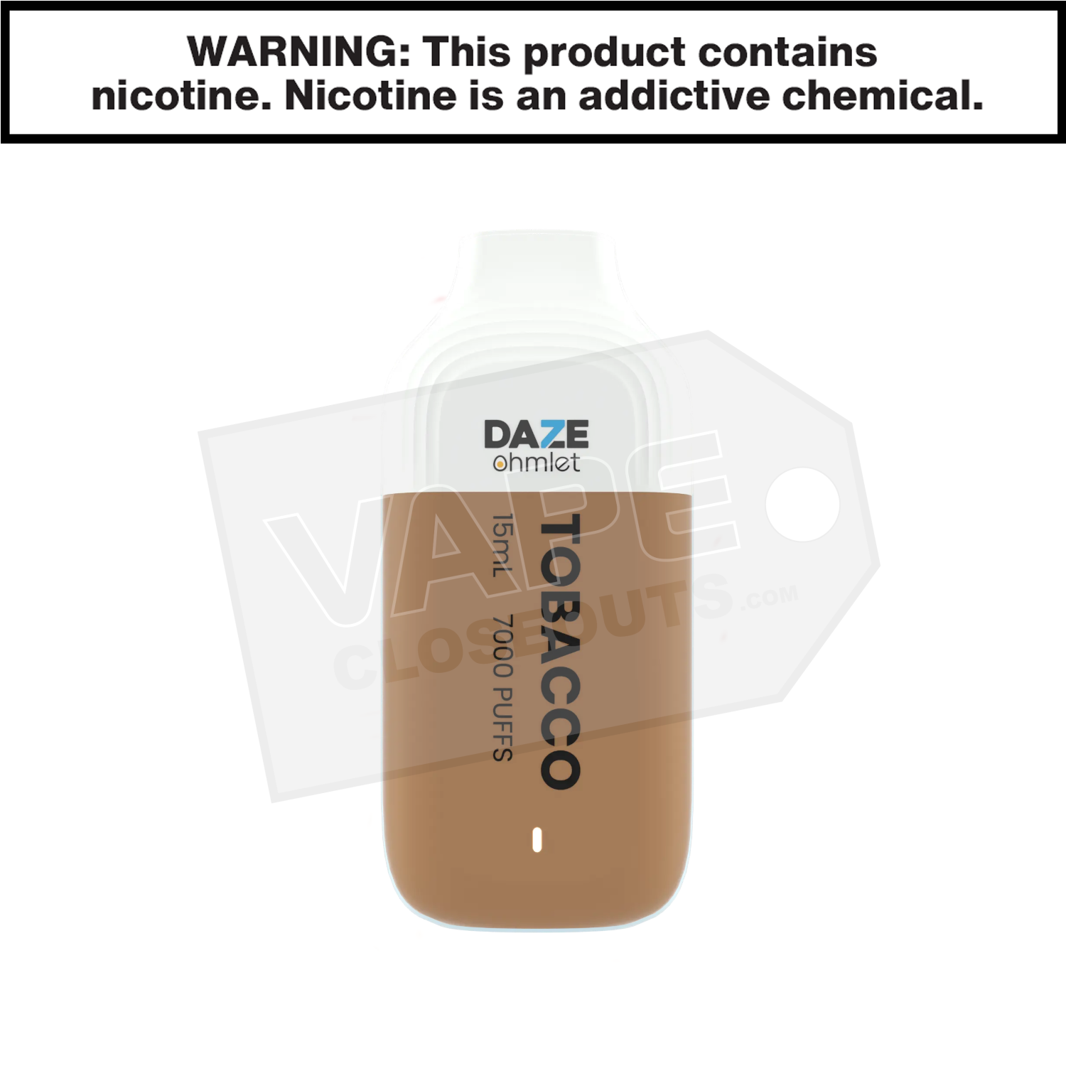 Tobacco 7 Daze Ohmlet Disposable Vape