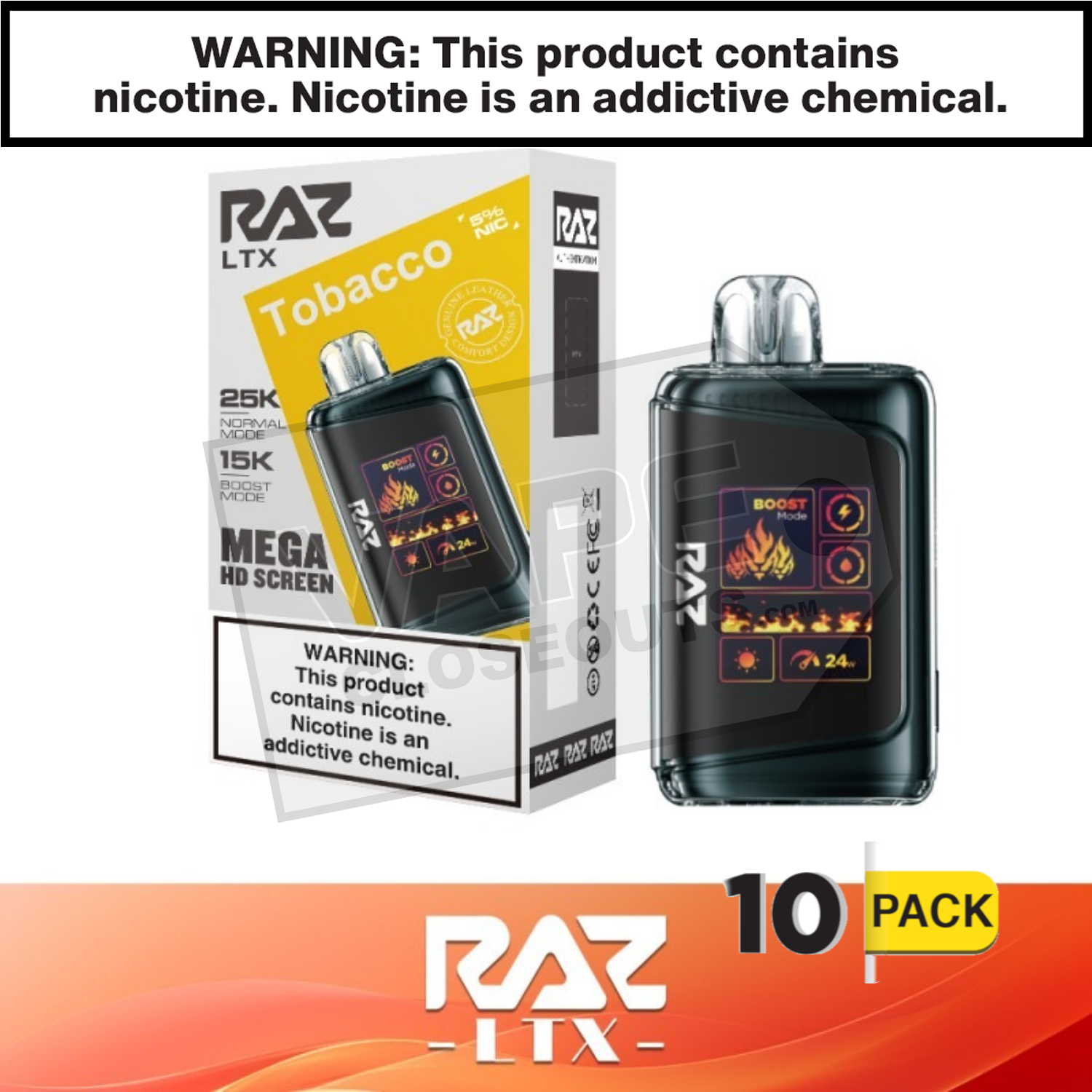 Tobacco RAZ LTX 25K Disposable Vape — image 2