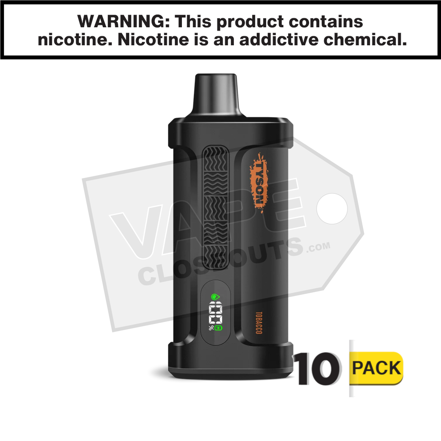 Tobacco Tyson 2.0 Iron Mike 15,000 Puff Disposable Vape — image 2