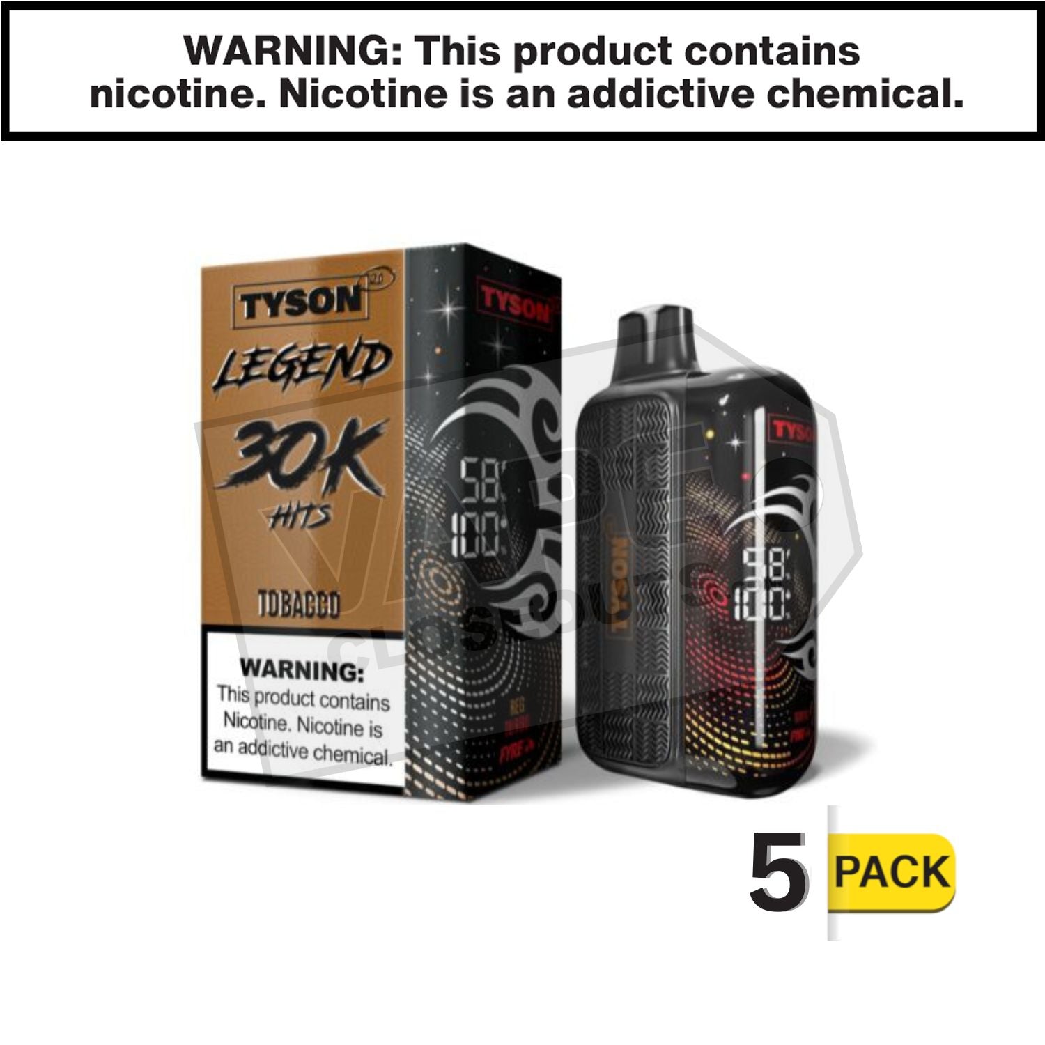 Tobacco Tyson 2.0 Legend 30k Disposable Vape