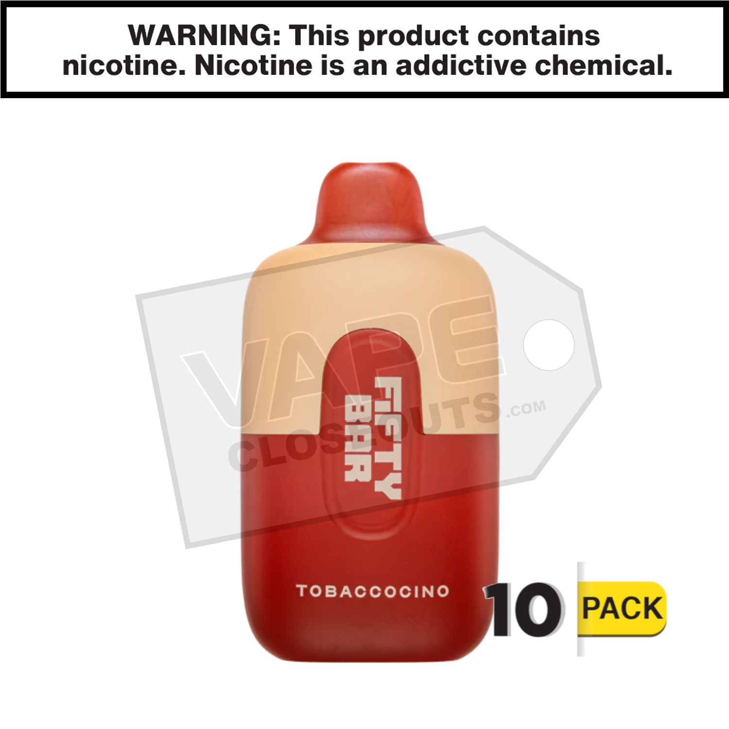 Tobaccocino Fifty Bar Beard Vape — image 2