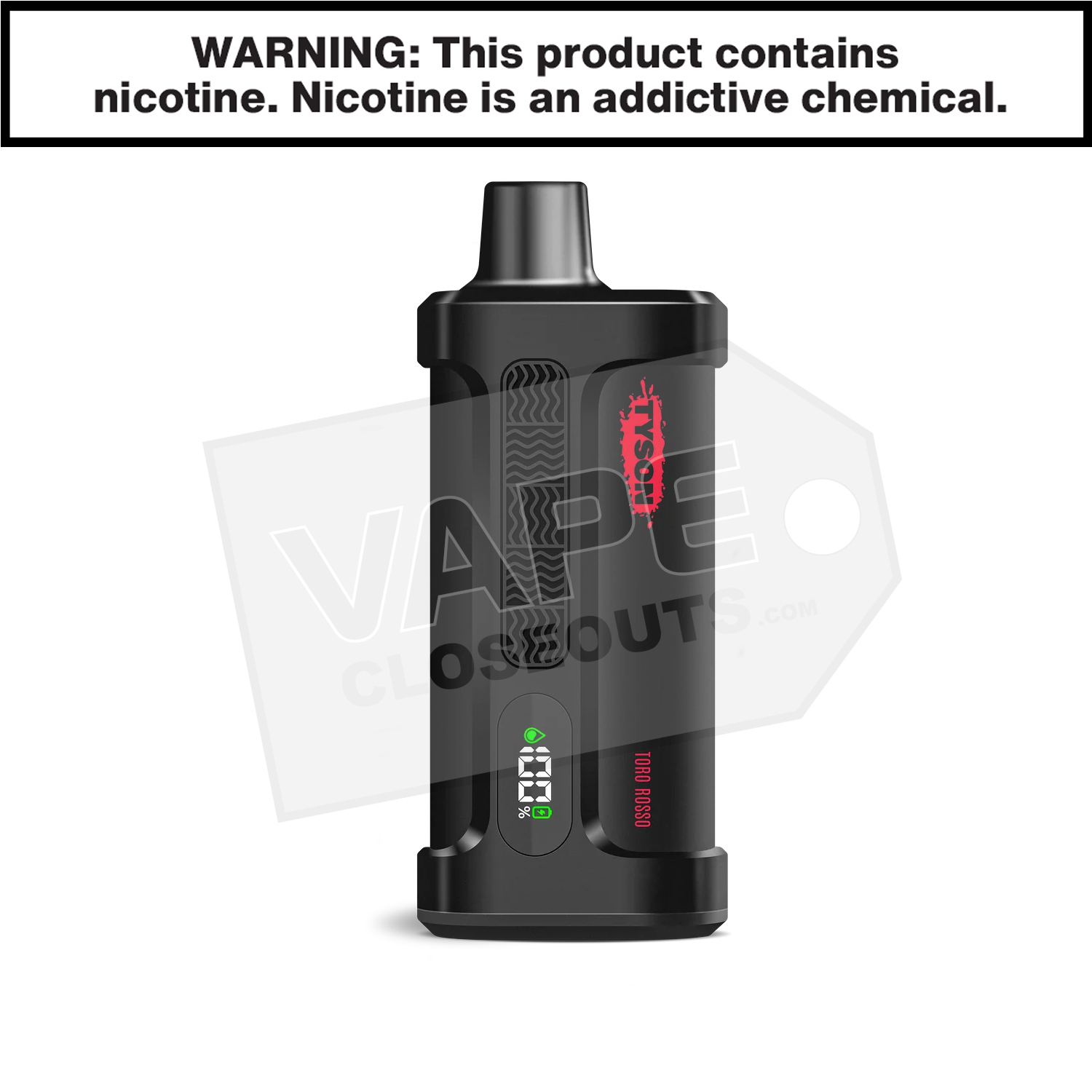 Toro Rosso Tyson 2.0 Iron Mike 15,000 Puff Disposable Vape