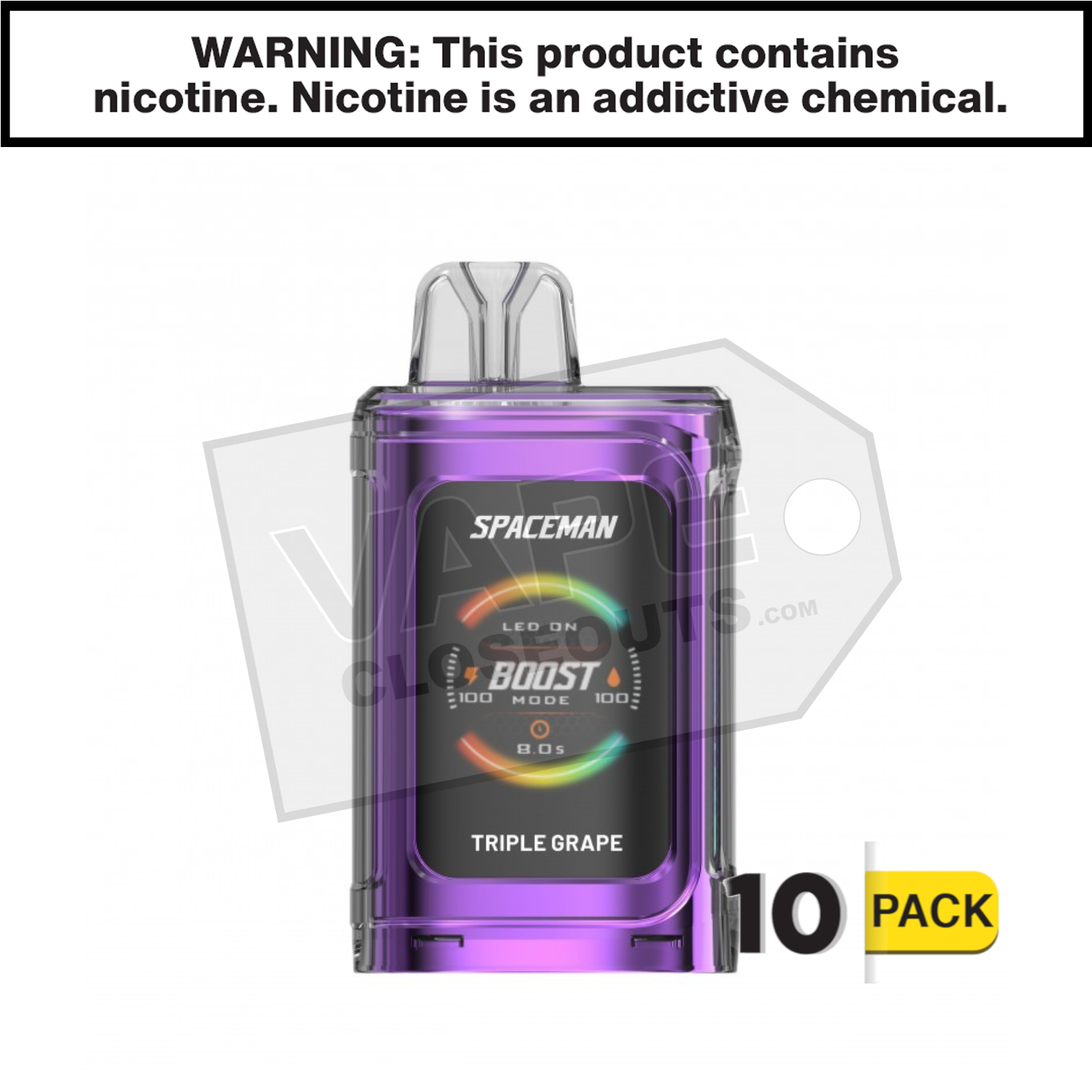 Triple Grape Spaceman Prism 20k Disposable Vape — image 2