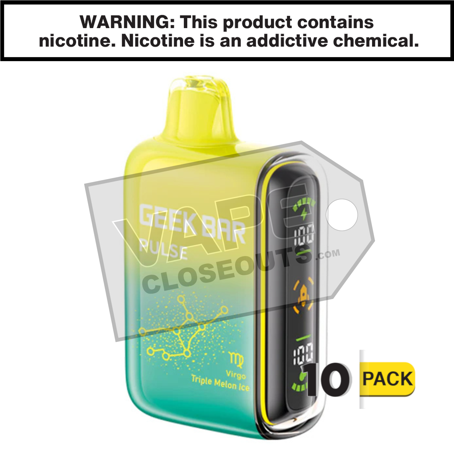 Triple Melon Ice Geek Bar Pulse Disposable Vape — image 2