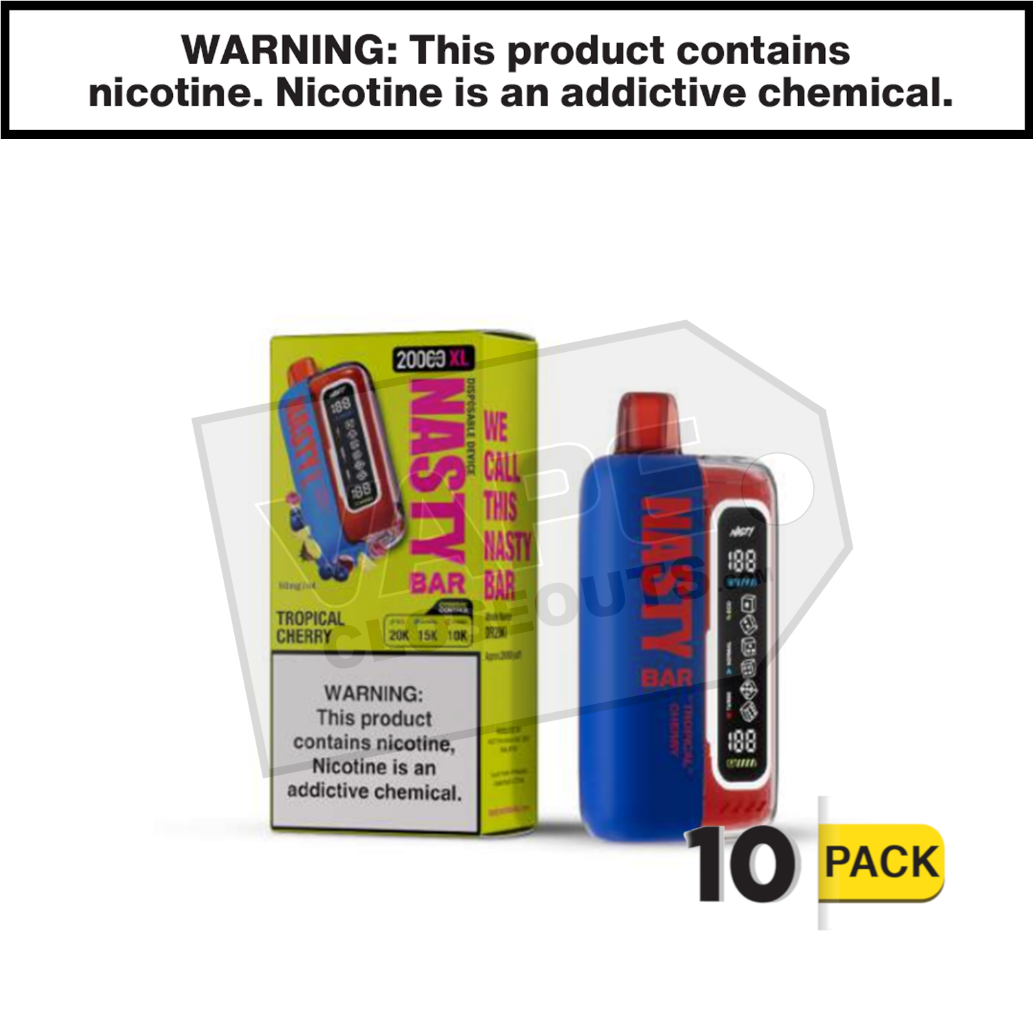 Tropical Cherry Nasty Bar XL 20K Disposable Vape — image 2