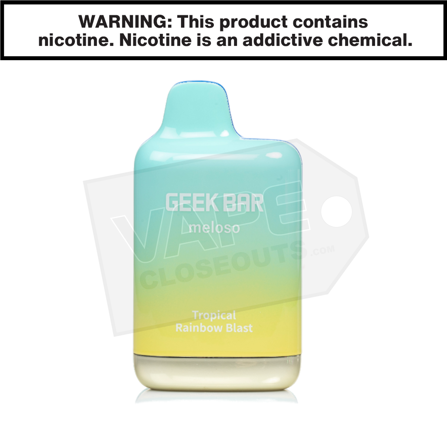 Tropical Rainbow Blast Geek Bar Meloso Max Disposable Vape