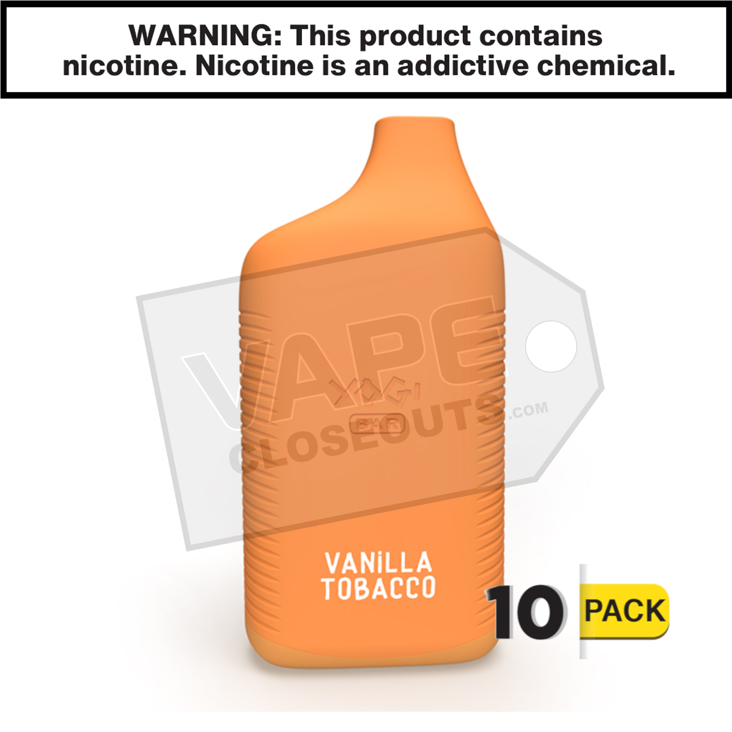 Vanilla Tobacco Yogi Bar 8000 Puffs Disposable Vape — image 2