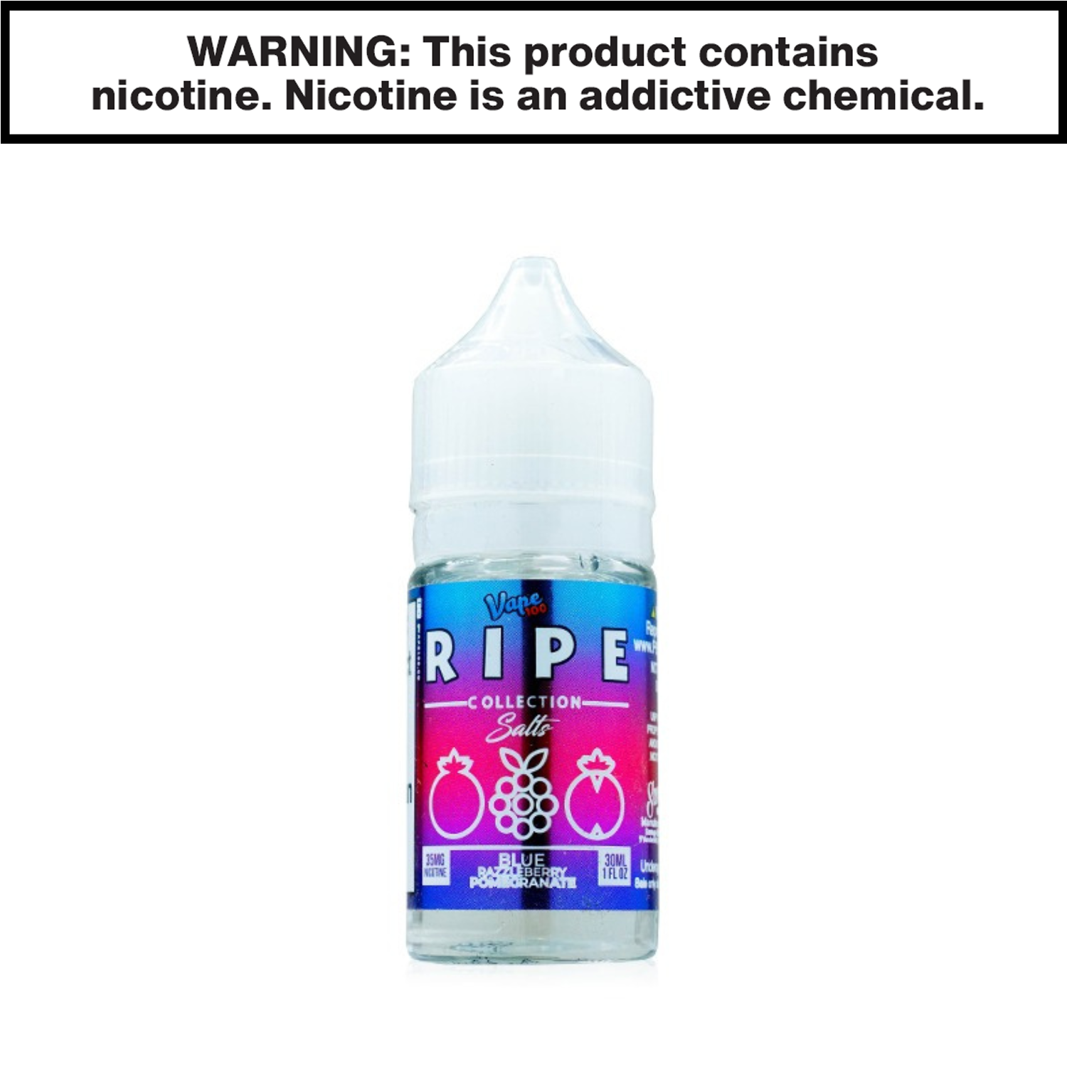 Vape 100 Ripe Ejuice 30mL Salt Nic — image 2