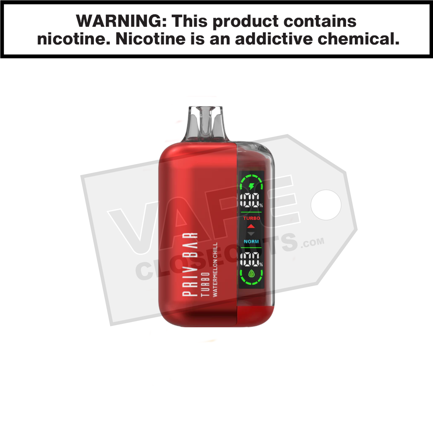 Watermelon Chill Priv Bar Turbo 15K Disposable Vape By SMOK