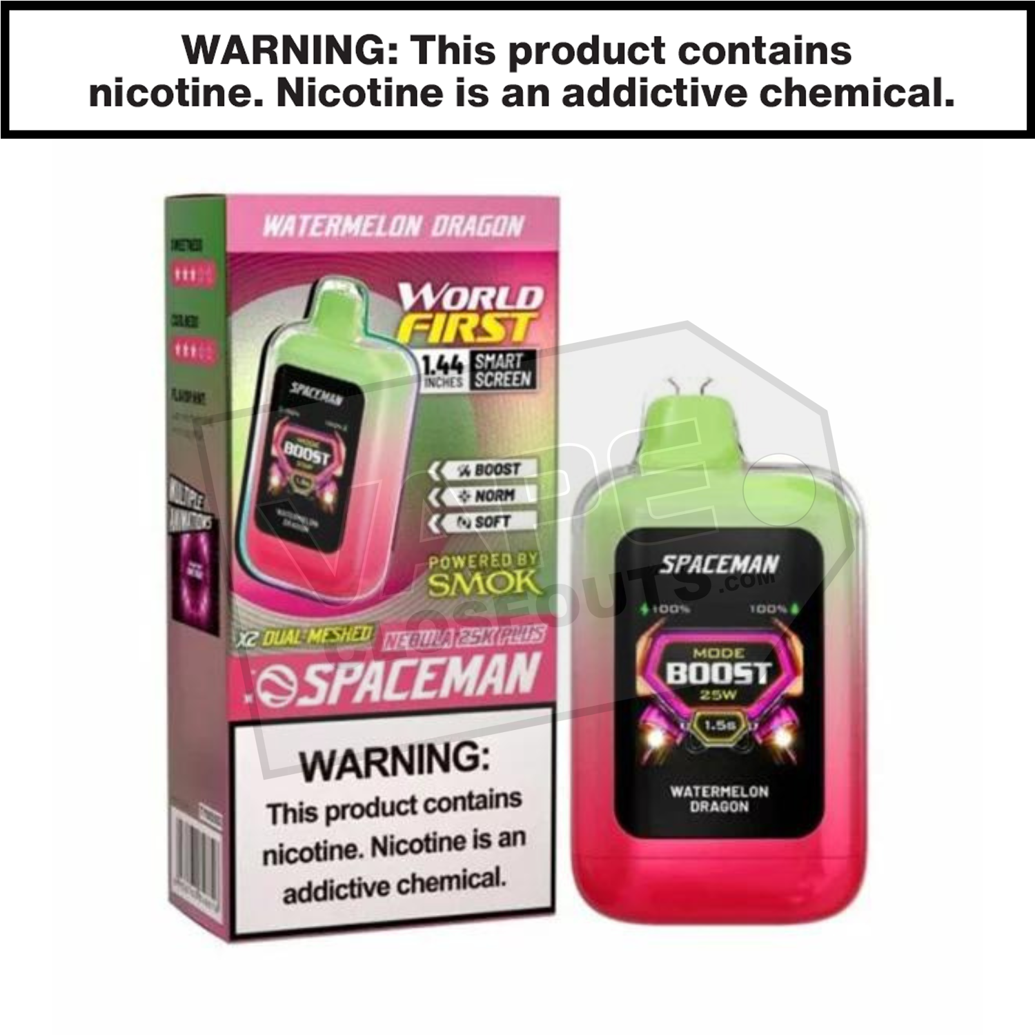 Watermelon Dragon Spaceman Nebula 25K Plus Disposable Vape