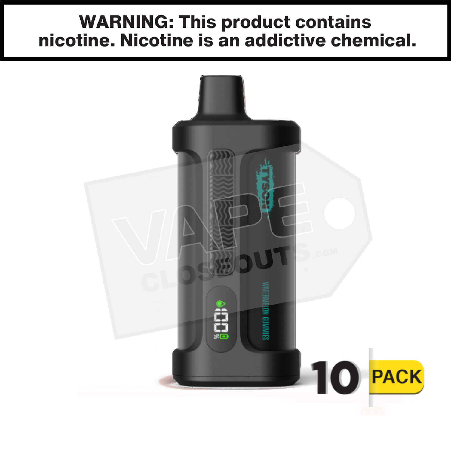 Watermelon Gummies Tyson 2.0 Iron Mike 15,000 Puff Disposable Vape — image 2