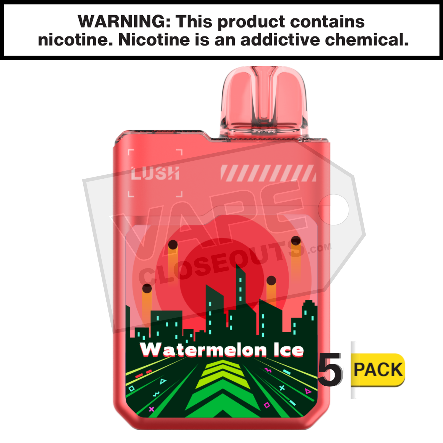 Watermelon Ice Geek Bar Digiflavor Lush 20K Disposable Vape
