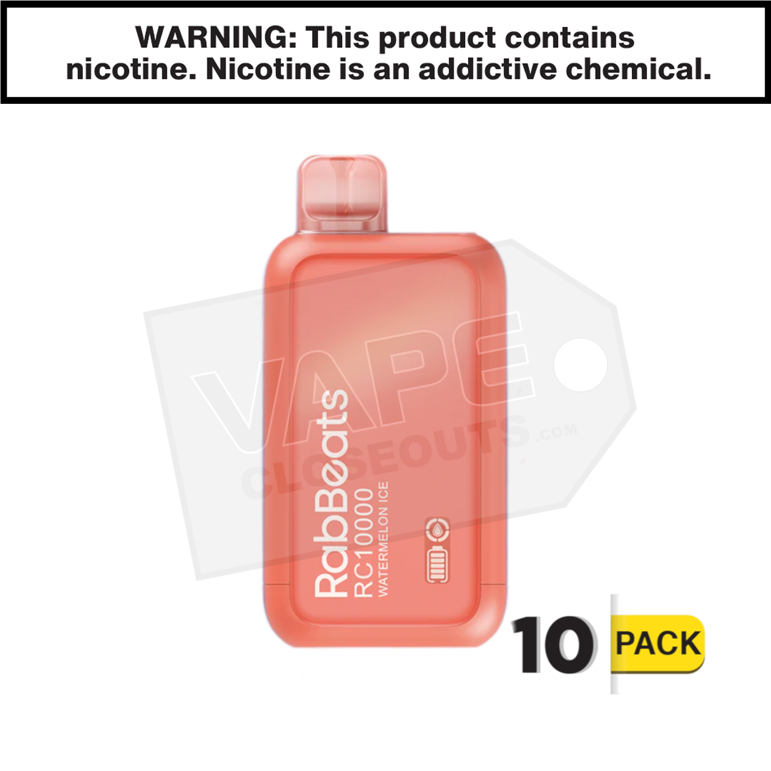 Watermelon Ice RabBeats RC10000 Vape — image 2