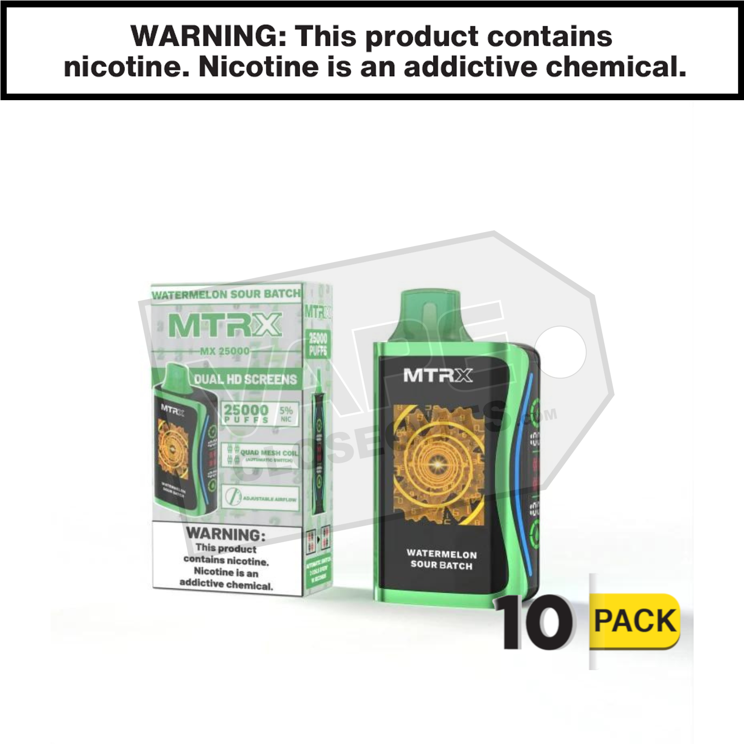 Watermelon Sour Batch MTRX MX 25000 Disposable Vape — image 2