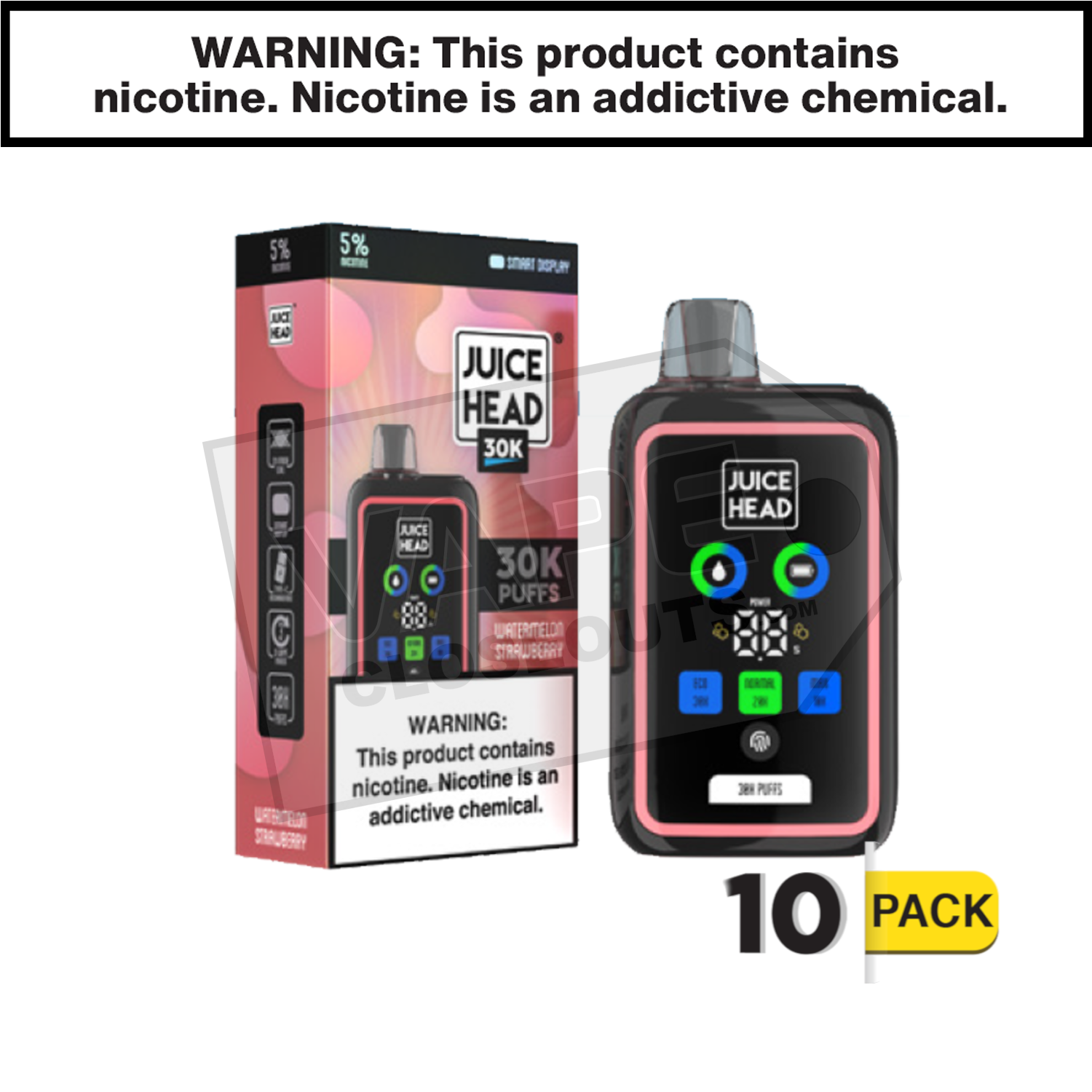 Watermelon Strawberry Juice Head 30k Disposable Vape — image 2