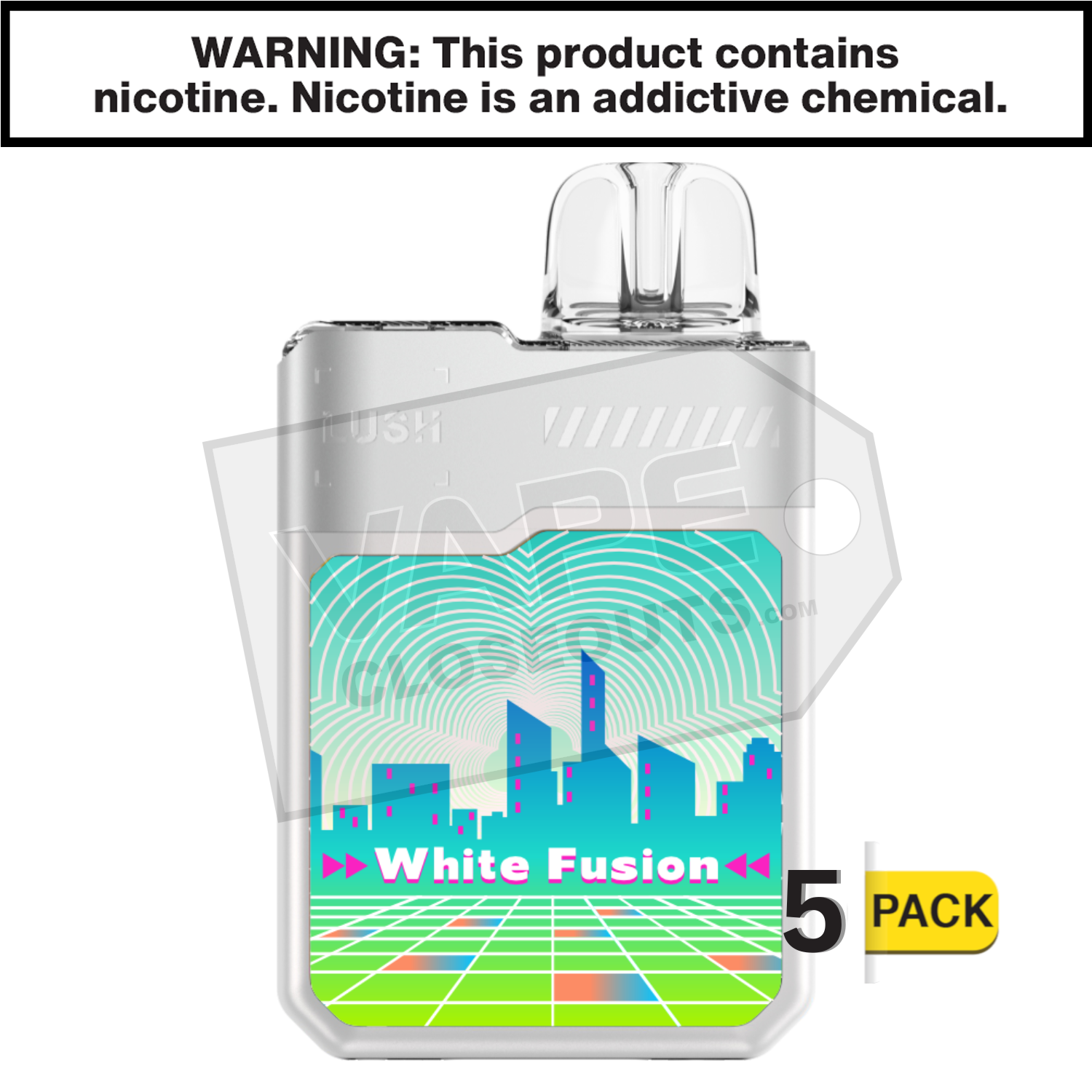 White Fusion Geek Bar Digiflavor Lush 20K Disposable Vape
