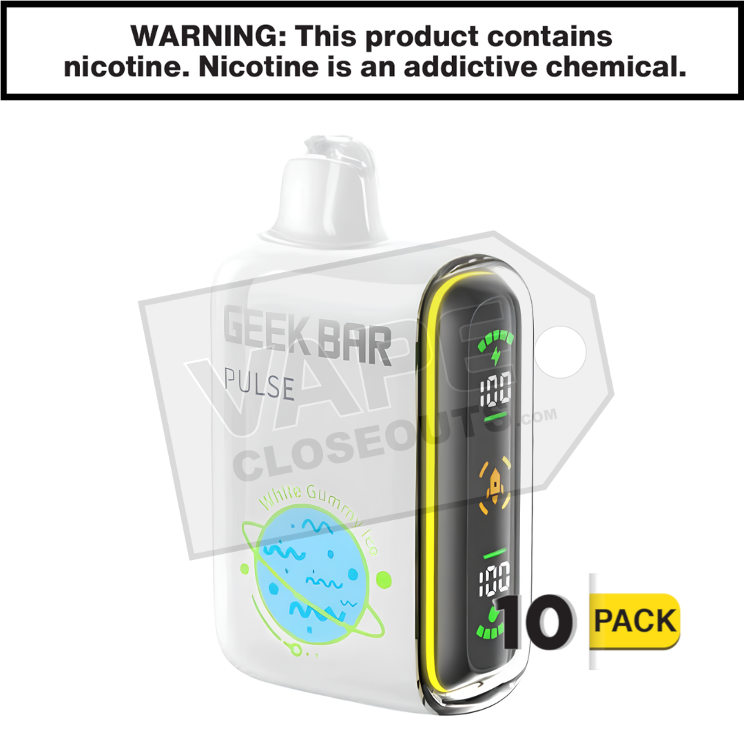 White Gummy Ice Geek Bar Pulse Disposable Vape — image 2