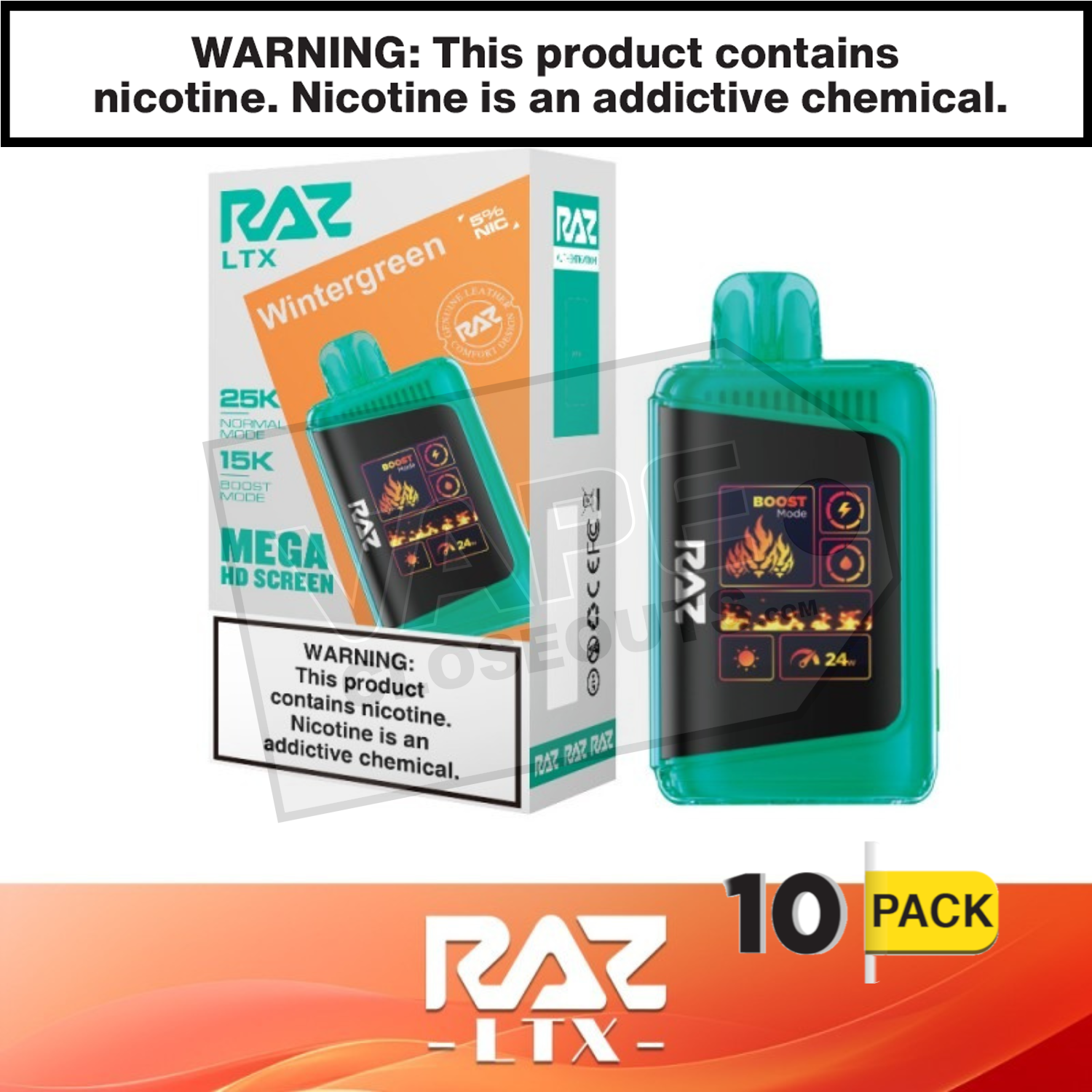 Wintergreen RAZ LTX 25K Disposable Vape — image 2